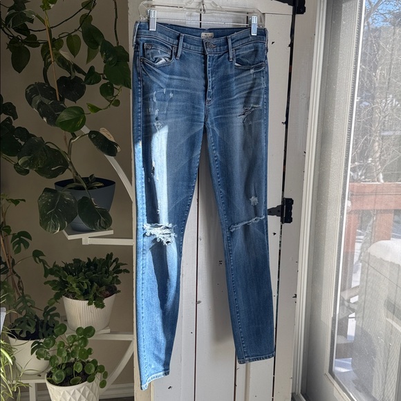 True Religion Halle mid rise super skinny Light Blue Distressed Skinny Jeans 27 - Picture 15 of 16